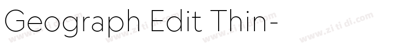 Geograph Edit Thin字体转换 Geograph Edit Thin字体转换